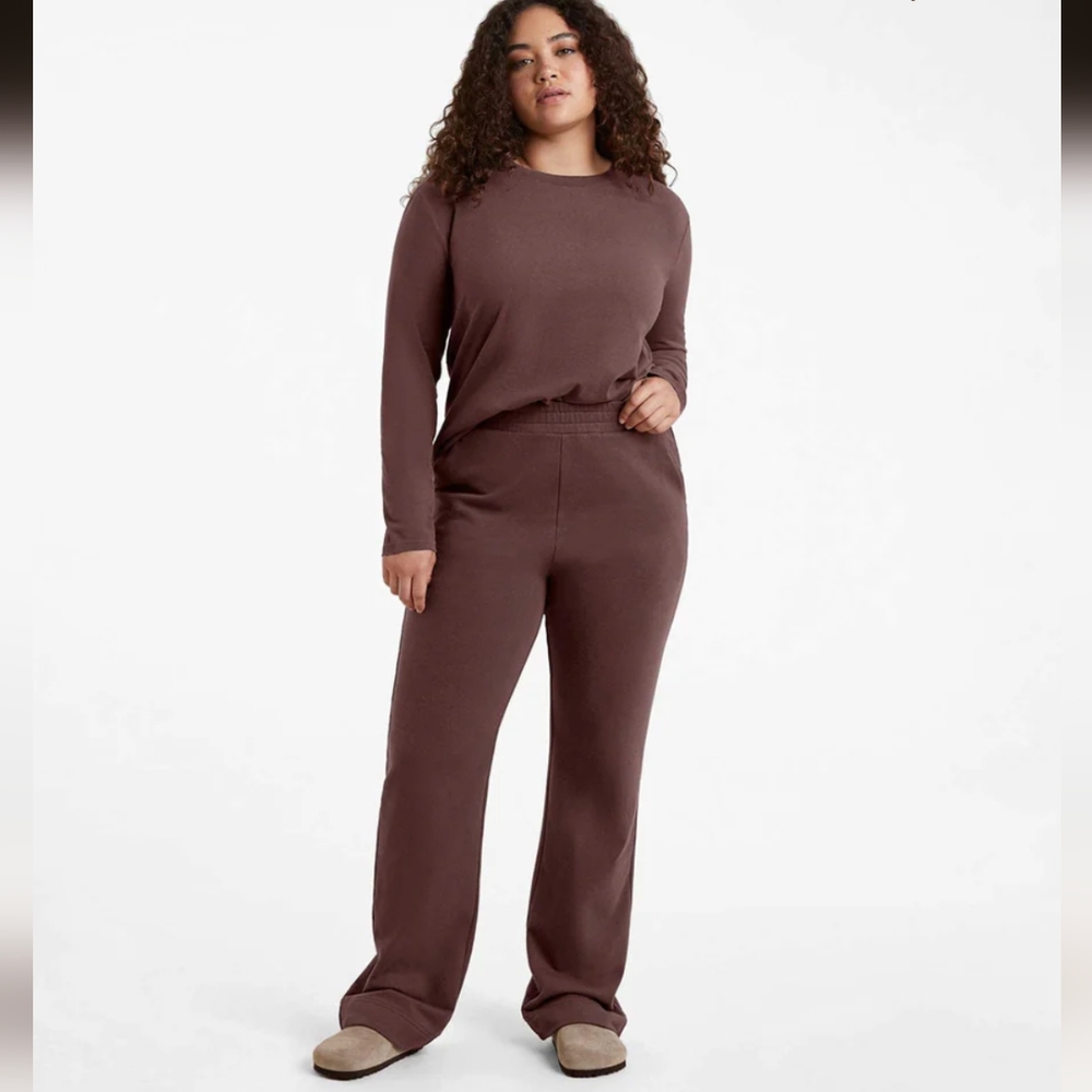 nuuds Women's Wide Leg Pants - Coffee